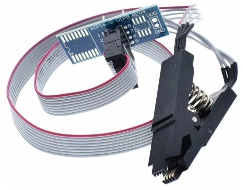 Прищепка SOIC8 SOP8 для EEPROM 93CXX/25CXX/24CXX