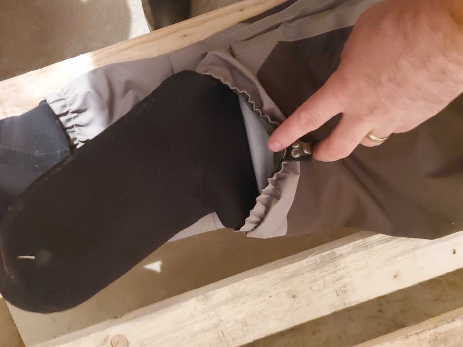 Waders, cizme costum neopren pescuit, bonus sosete termice