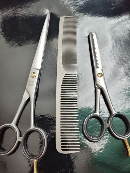 set foarfeci profesionale jaguar tuns filat pieptăn 7.5