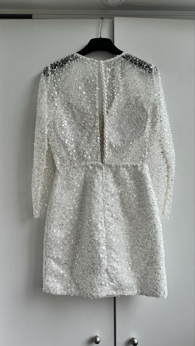 Rochie perle & paiete cununie/nunta XXS-XS