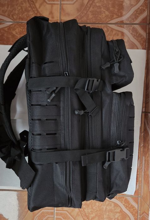 Rucsac Militar  50 L /Negru /  Drumeții/ /Sistem Mole ,Nou
