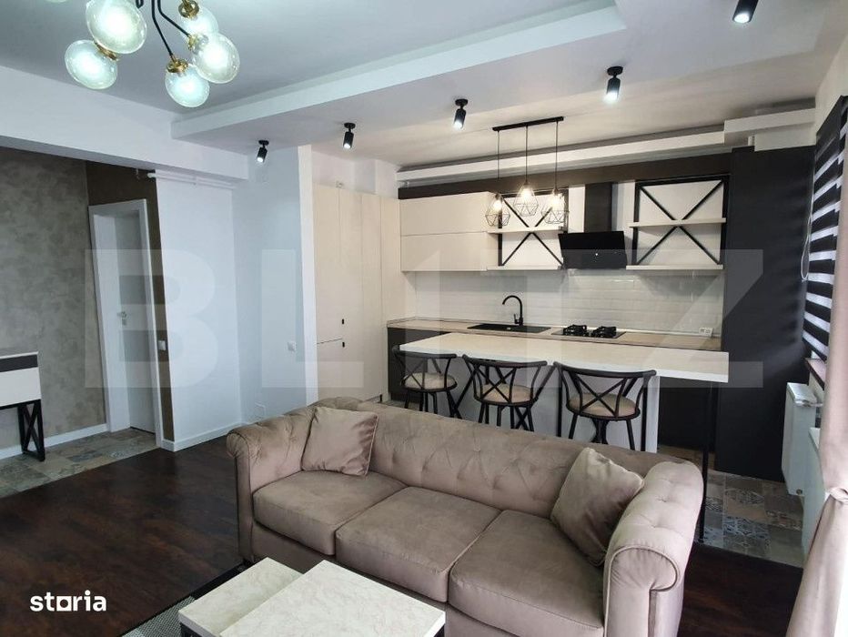 2 camere, mobilat lux, parcare subterana, Complex Luminia