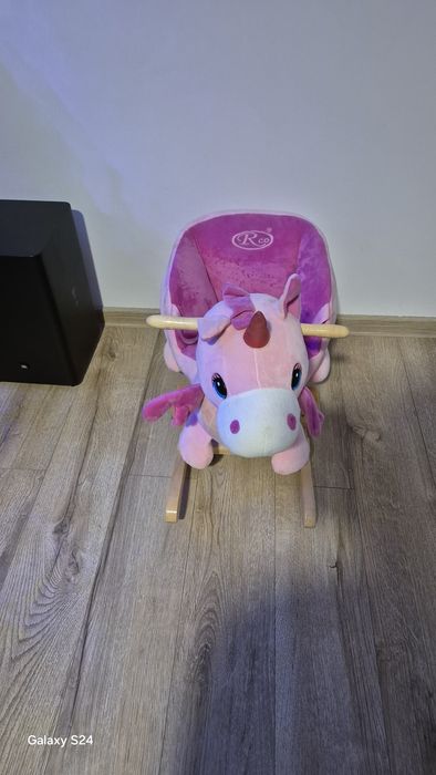 Vând trenulet si calut vtech,masinuta Mercedes,balansoar și moto