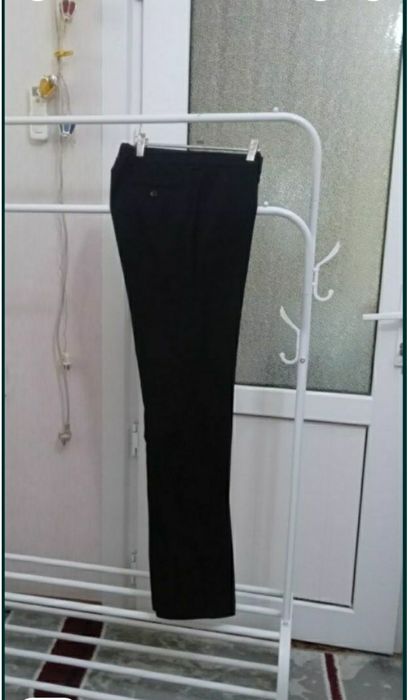 Школьные Брюки классический подросковый темно синего цвета