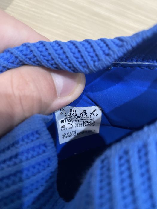 Ghete Fotbal Puma Future 7 Match+ – FG, Albastru/Turcoaz, Mărimea 42.5