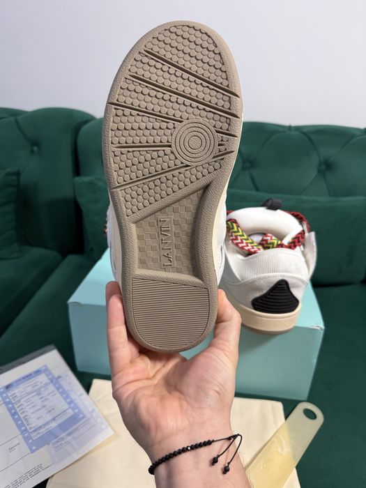 Adidasi Lanvin Curb Lace-Up piele naturala 100% Full Box Premium