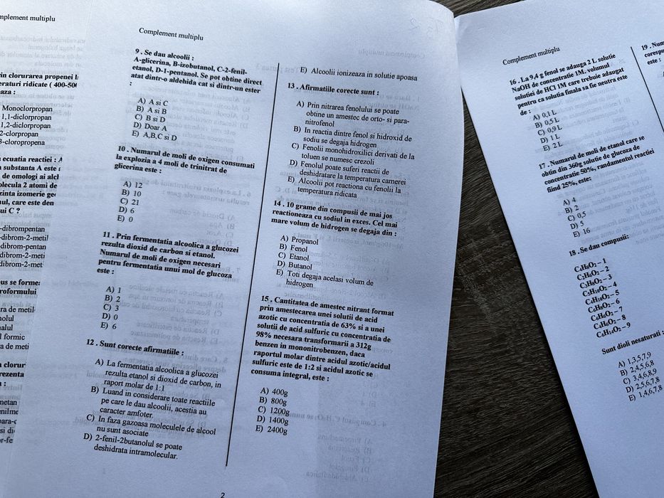 Meditatii Chimie Admitere UMF