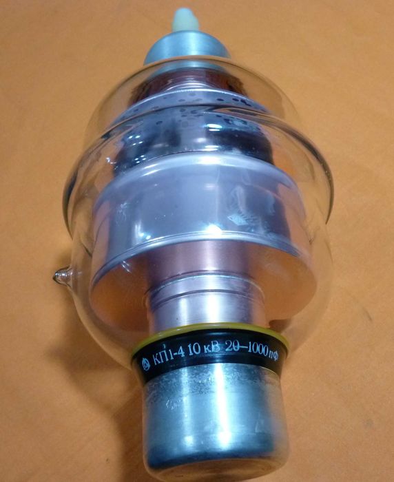 Condensator variabil vid 20-1000pF 10KV statie radio emisie rusesc Iasi ...