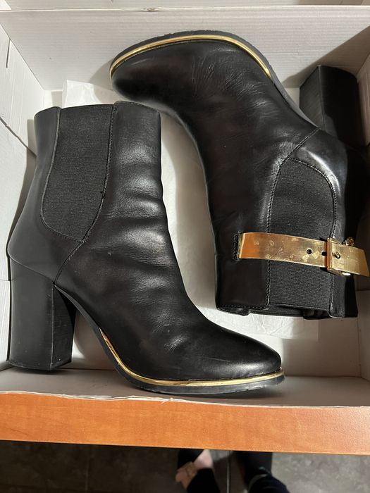 Дамски боти естествена кожа Armani