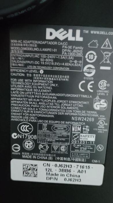 Vând încărcător laptop Dell original 65W