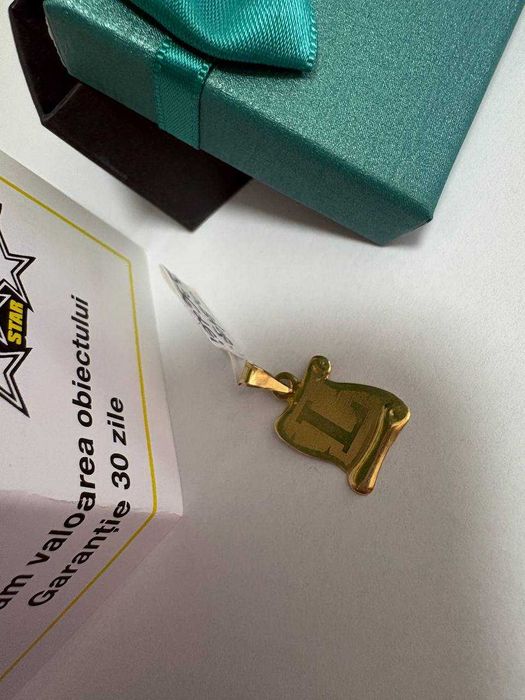 Pandant Cu Litera L Aur 14k 0.84gr (cdc)