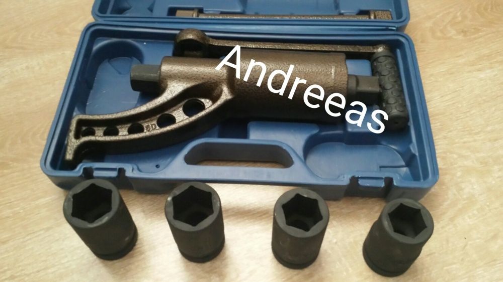 Trusa cheie roti camion cu 4tubulare,reductor forta-chei roti camioane