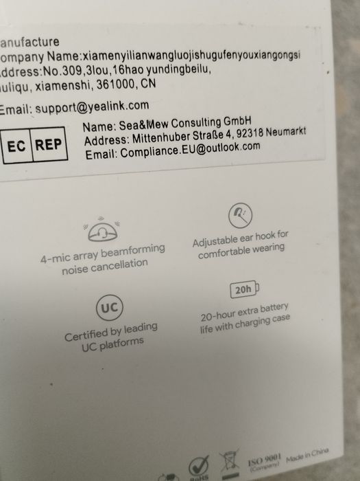 Casca Bluetooth Sigilata, Yealink BH71 Pro, USB C/A