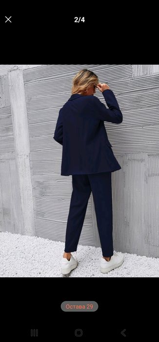 НОВИ Дамско сако и панталон - размер XS