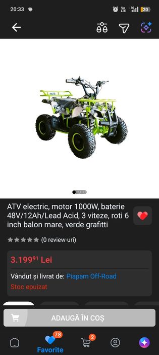 ATV copii  electric 1000 w 48v