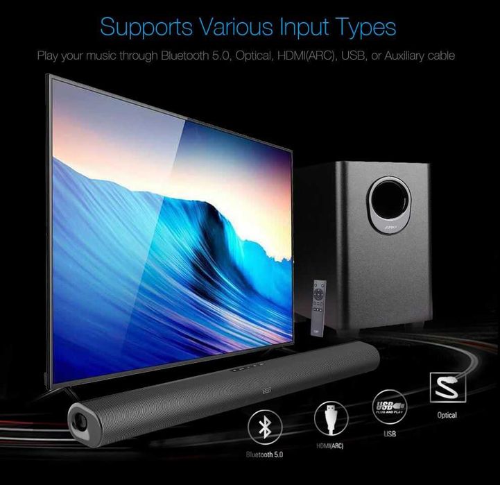 Акустика Fenda HT-330 (USB) мощная саундбар-система с сабвуфером