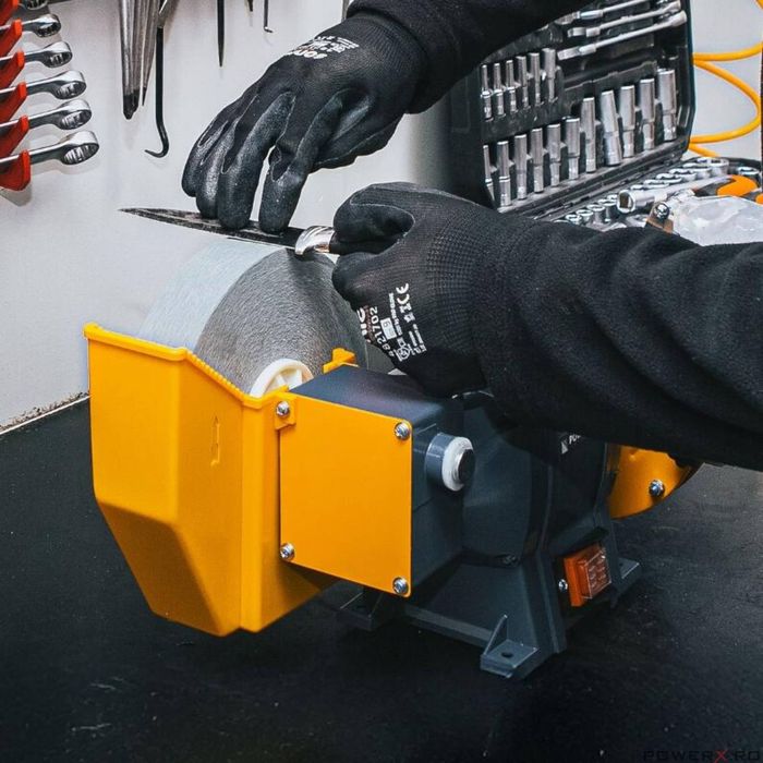 Polizor de banc cu 2 pietre, 150-200 mm, prelucrare uscata umeda,