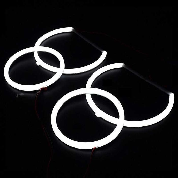 Set Kit inele Cercuri Angel Eyes Cotton LED BMW X5 E70, 110mm - 158mm