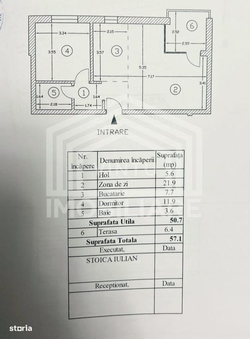 Apartament 2 camere mobilat de vanzare Otopeni