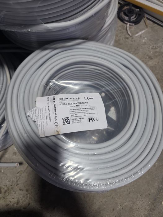 Cablu NYM-J 3x2.5mm 3x1,5mm 3x4mm 3x6mm l5x6mm