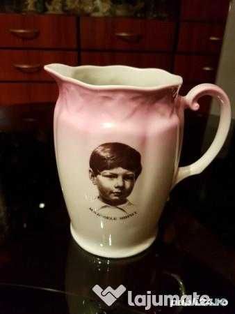 Cana antichitate impecabila portelan cu MS Regele Mihai, anul 1927,