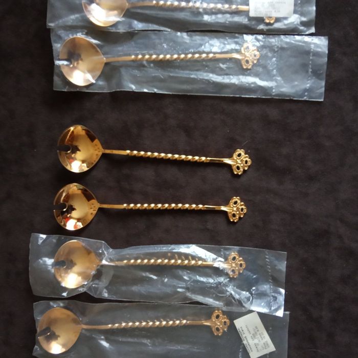 Ложки позолоченные 22 штуки