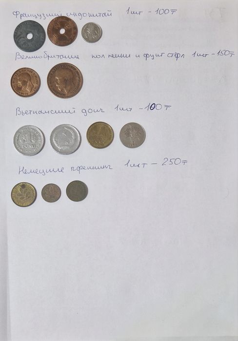 Монеты разных стран