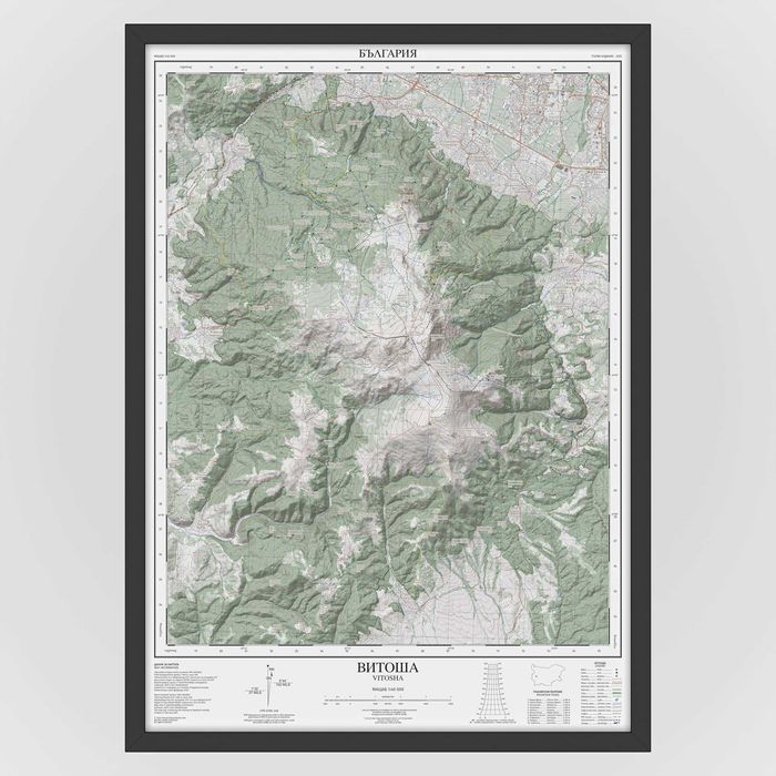 Плакати - Планински карти – 5 планини