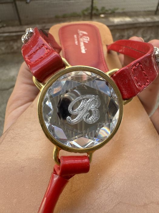 Оригинални чехли с камъчета Blumarine