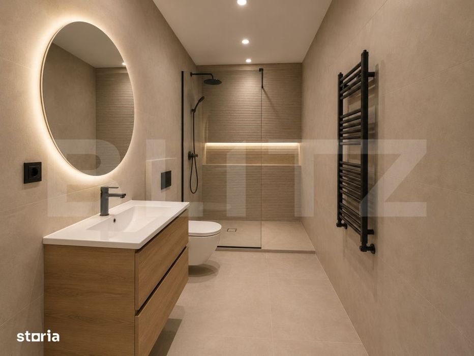 Apartament 2 camere, 53 mp, etaj intermediar, bloc nou, Zona Elite Cit — fotografia 3