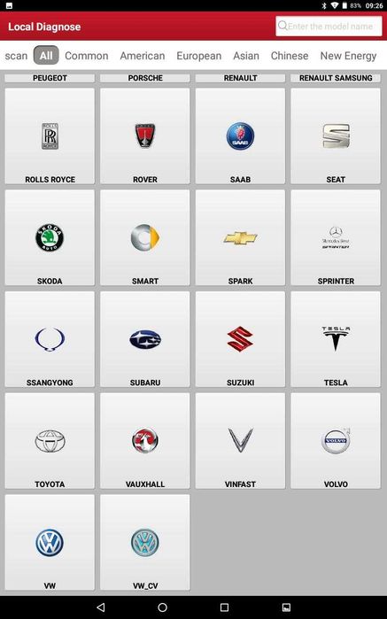 Kit Interfata auto Launch X431 Dbscar6/DS401 Service Auto + Lenovo 9"