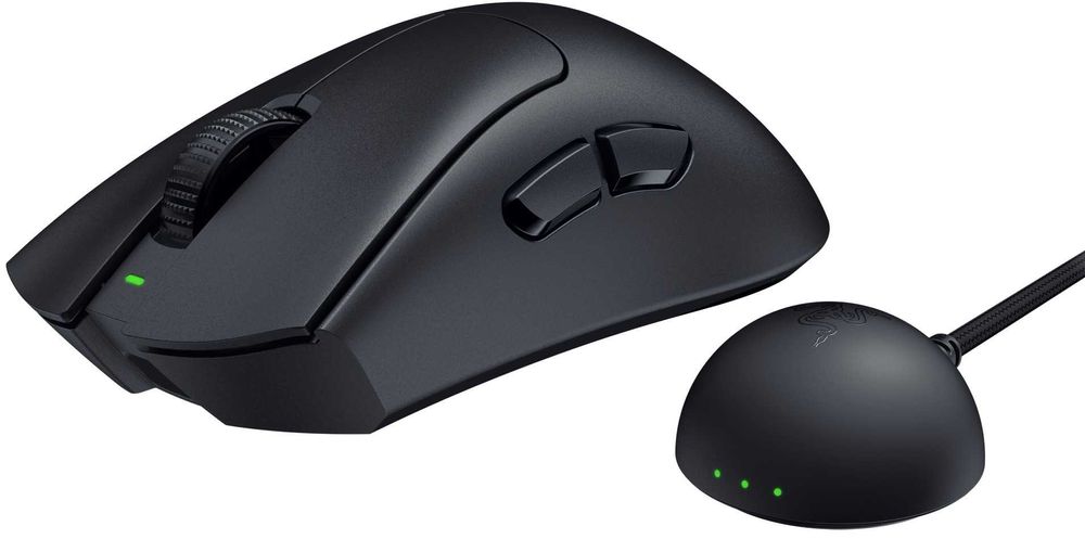 Мишка gaming Razer DeathAdder V4 Pro wireless, 45K DPI, черна