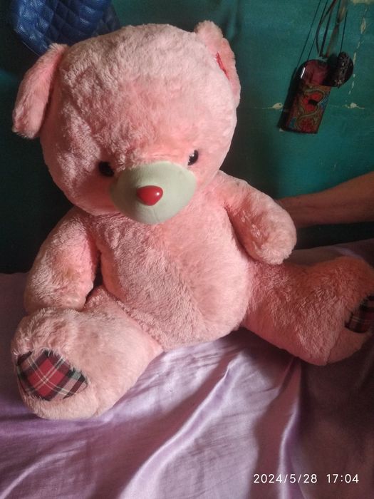 Игрушка мишка розоввй