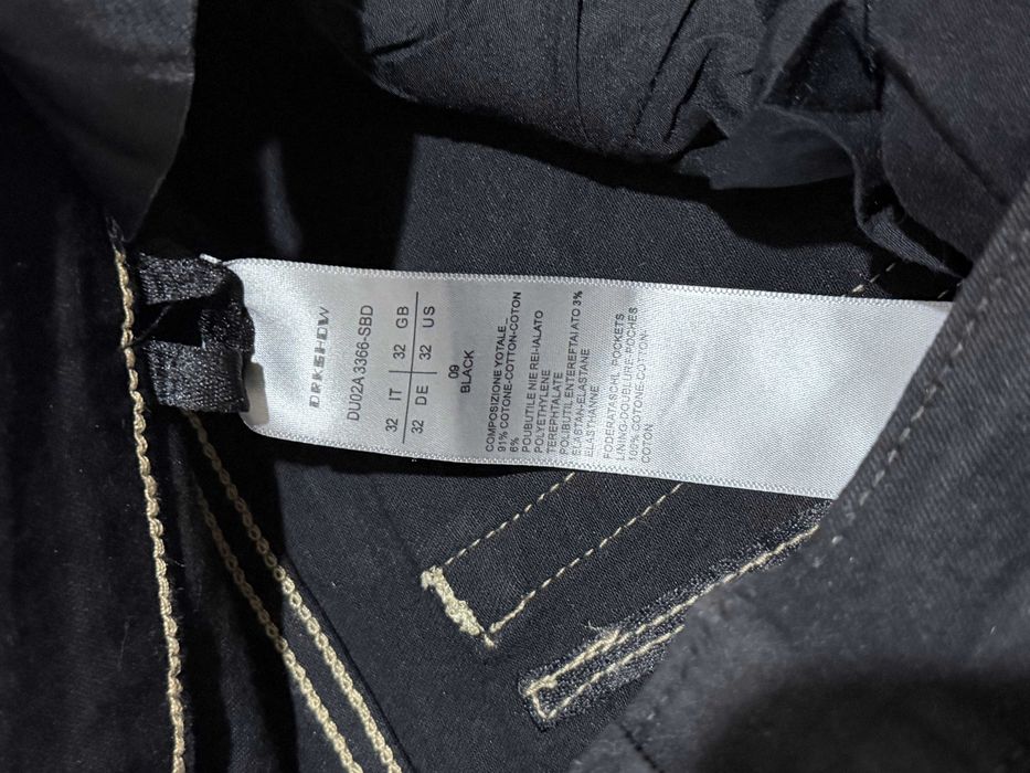 Rick Owens Waxed Jeans Negri – M