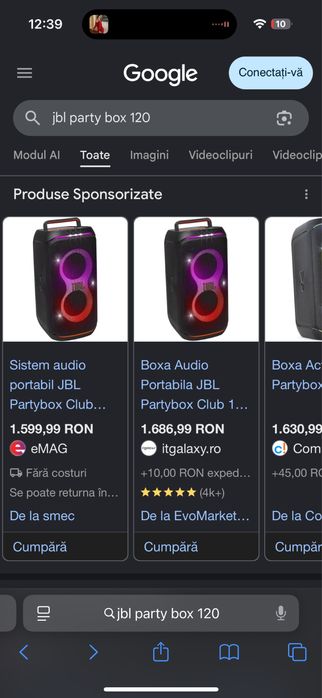 Boxa portabila Jbl Partybox Club 120
