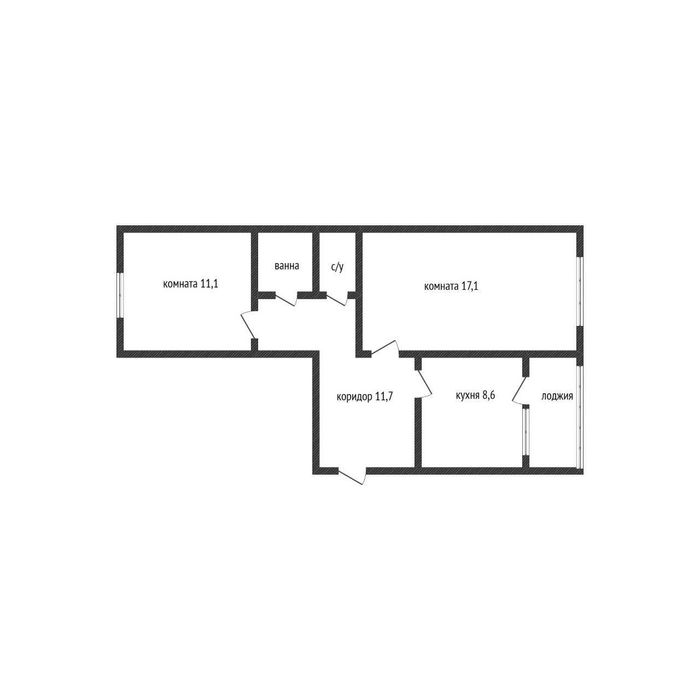 Продам 2 комнатную