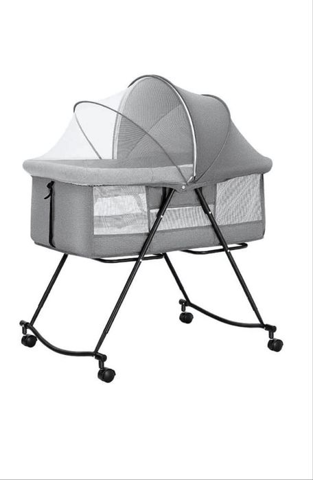 Patut pliabil bebelusi 0-24 luni cu roti si sistem de blocare  +plasa anti intecte