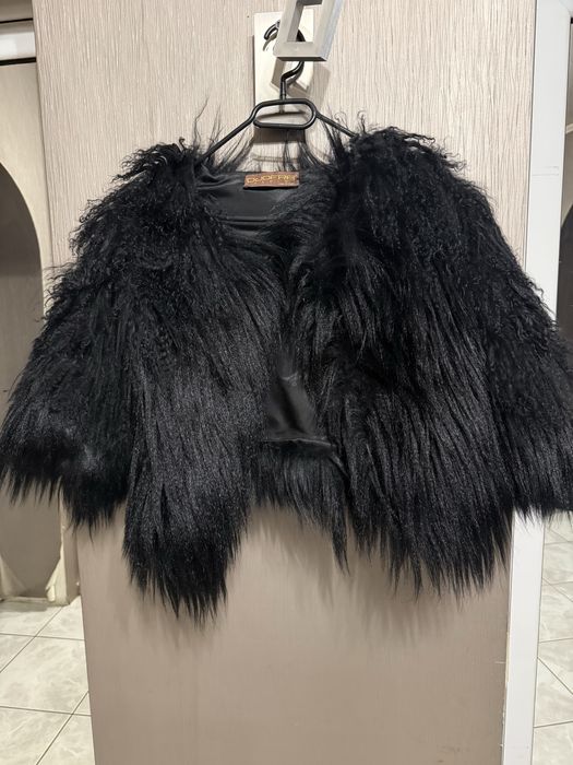 Палто естествен косъм