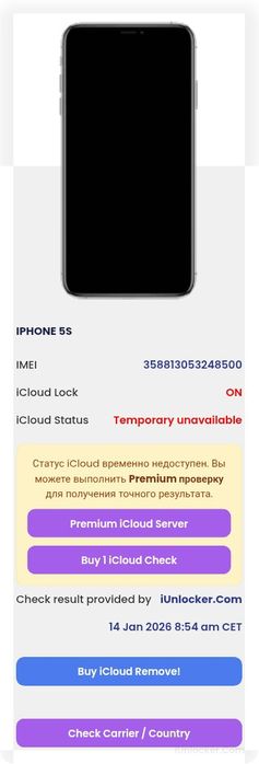 IPhone 5s iCloud
