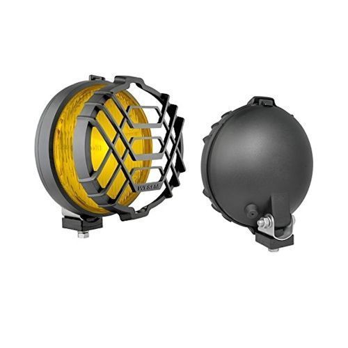Proiector auto Wesem 12/24V bec H3, 160 mm cu grilaj si suport de fixare sticla galbena, cu lumina de ceata, 1 buc., stanga=dreapta