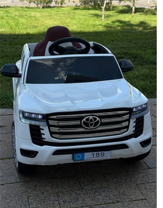 Электромобиль белый детские машины