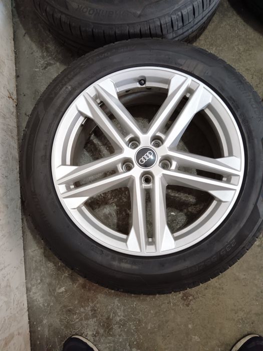 Set jante aliaj prindere 5x112 et 39 cu anvelope vara 235/55/19 audi q5 vw seat skoda