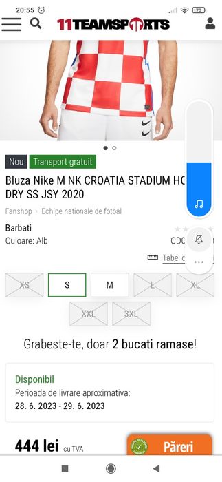Tricou fotbal Croația original Nike