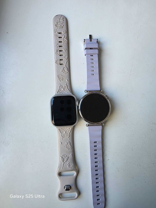 Часовник Apple Watch и HUAWEI GT6