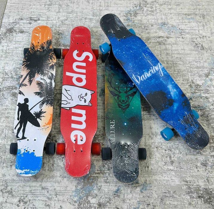 Лонгборды Ассортимент. Скейтборд. Longboard. Skeyt. Dastavka bor