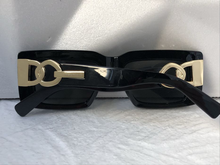 Дамски слънчеви очила правоъгълни 2 цвята черо бяло