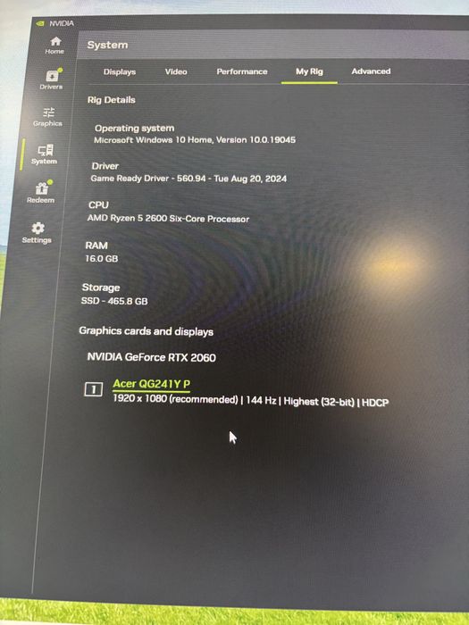 rtx 2060 ryzen 5 2600