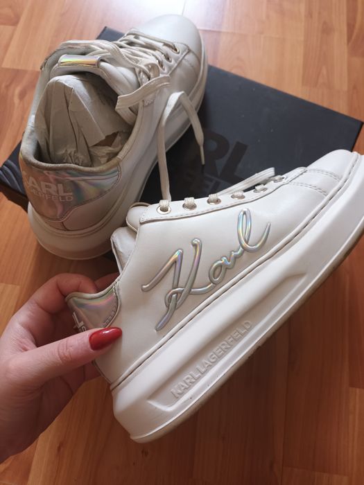 Бели сникърси Karl Lagerfeld