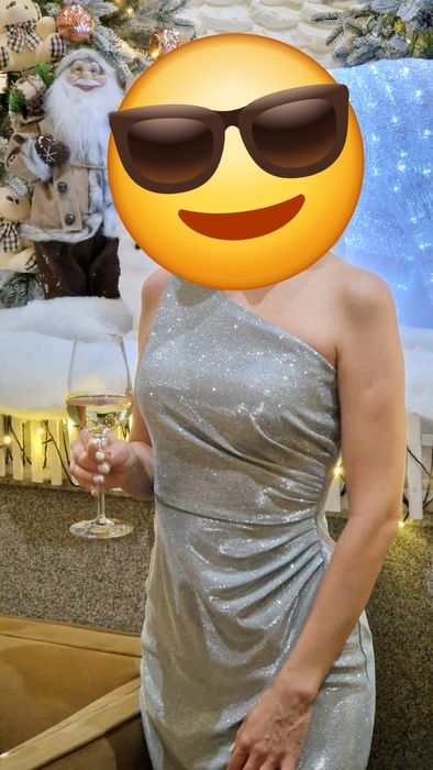 Платье вечернее блестящее