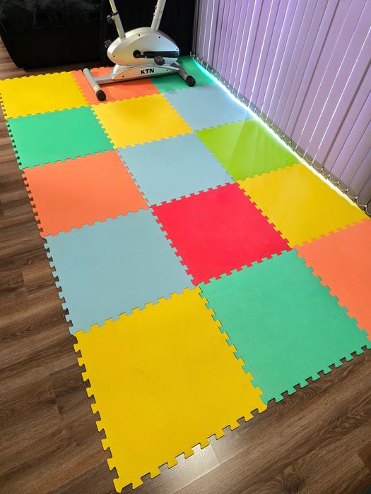 Постелка за под, детски пъзел мек килим, падове за под за пълзене